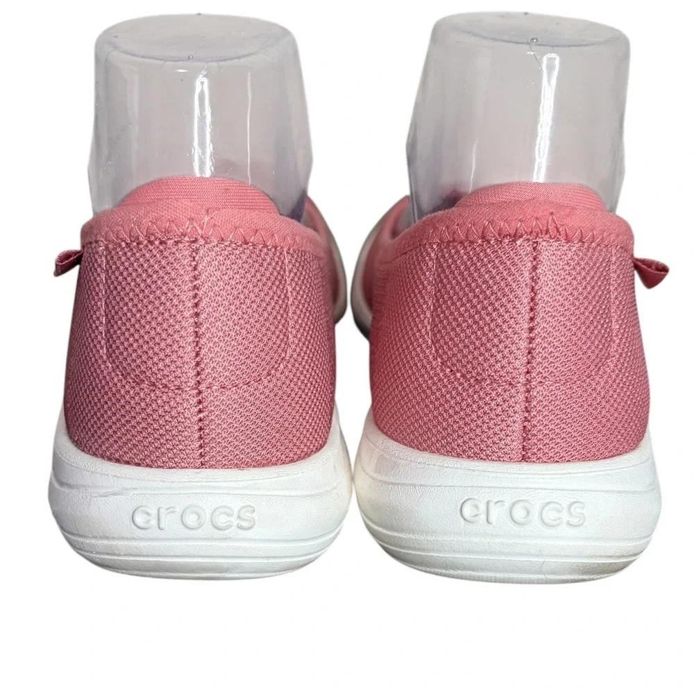 Crocs Pink LiteRide Knit Ballet Flats Slip On Comfort Women's Size 7